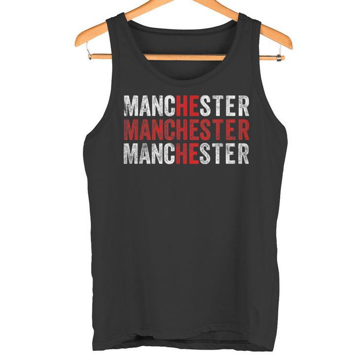 Manchester England Flag Uk Tank Top