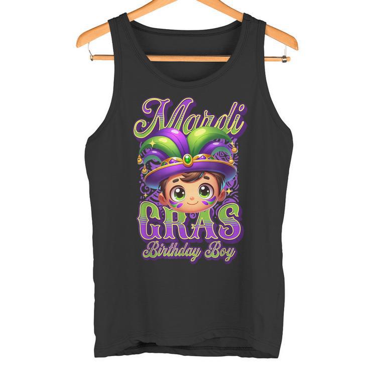 Mardi Gras Geburtstag Junge Kinder Männer Sohn Papa Ehemann Nola Tank Top