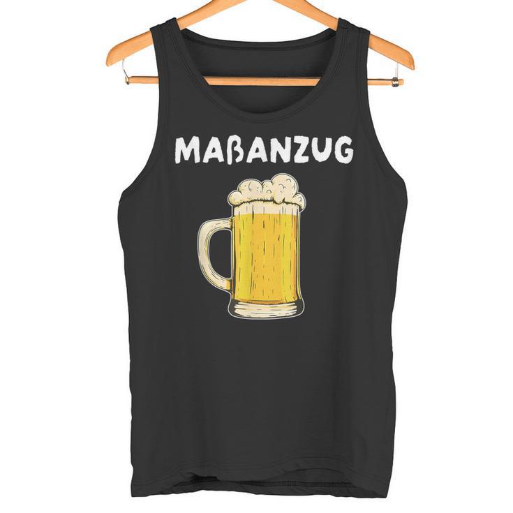 Maßanzug Maß Bier Hopfen Biertrinker Feiern Grill Fun Party Tank Top