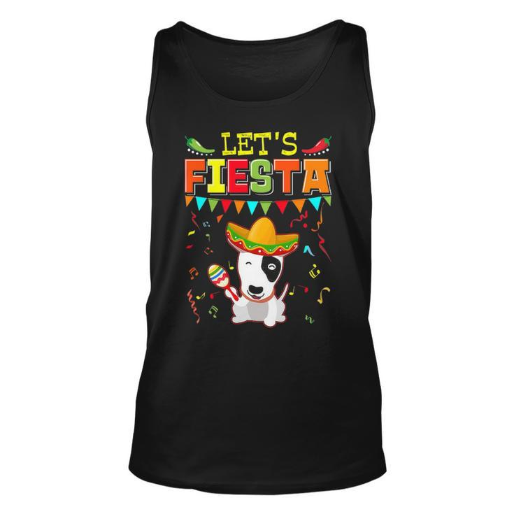 Mexican Cinco De Mayo Fiesta  Let's Fiesta Bull Terrier Tank Top