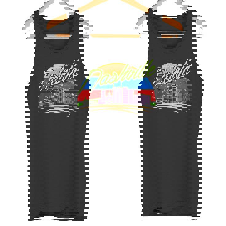 Nashville City Retrointage Nashville Tennessee Tn Camiseta sin mangas