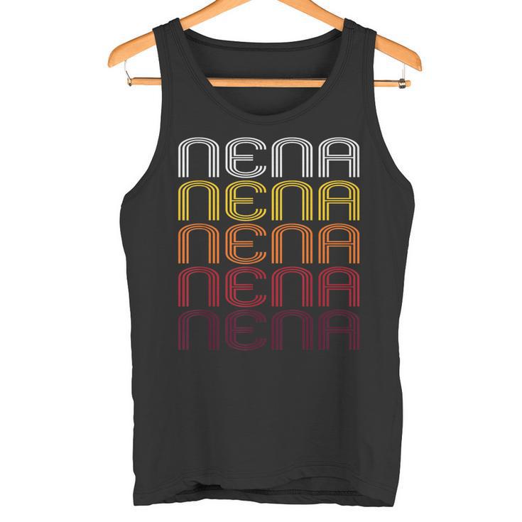 Nena Retro Wordmark Pattern -Intage Style Tank Top