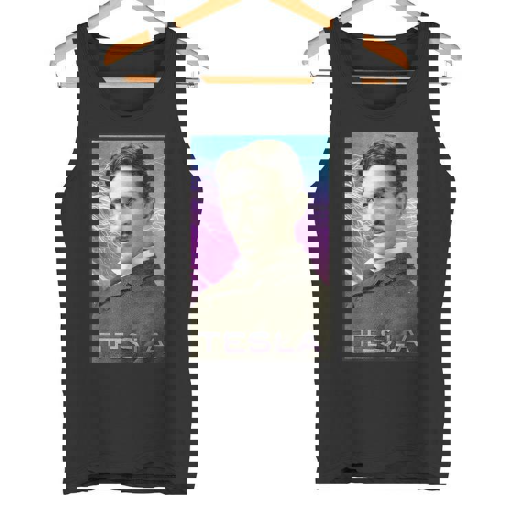 Nikola Tesla Inspiradora De Ciencia Y Electricidad Camiseta sin mangas