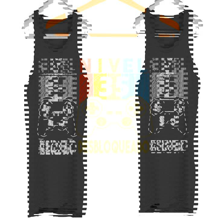 Nivel 35 Desbloqueado Gamer 35 Años Cumpleaños Camiseta sin mangas