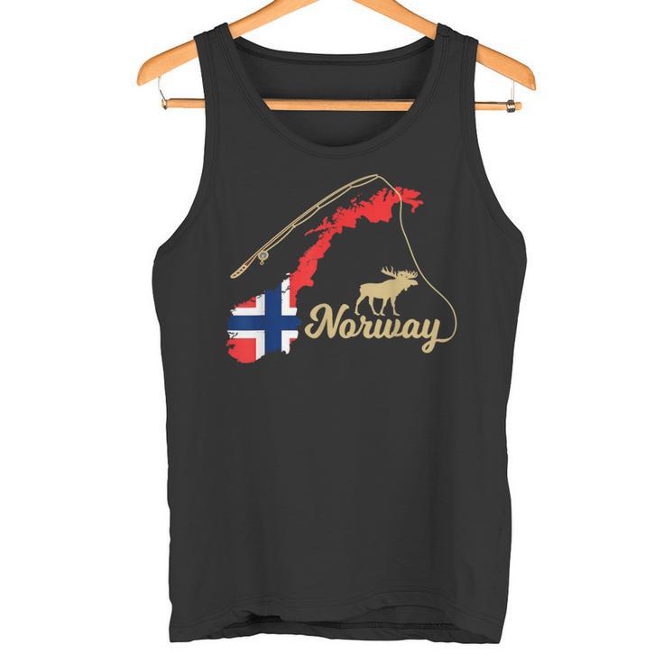 Norway Map Angel Elk Tank Top