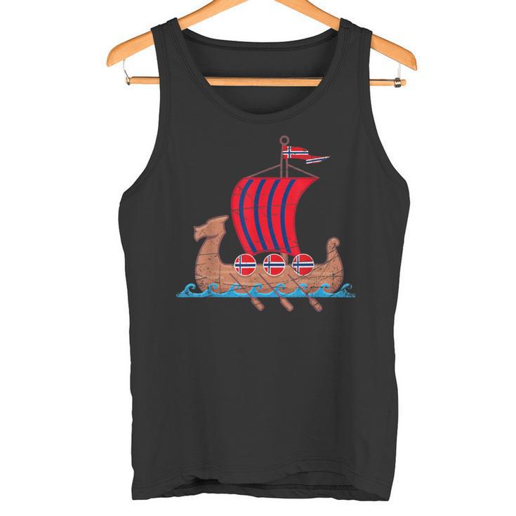 Norwegian Flagiking Ship Norway Tank Top