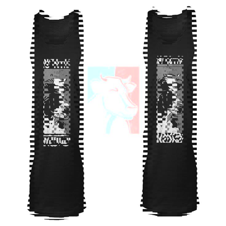 Not In The Mood Farm Farming Cow Tank Top
