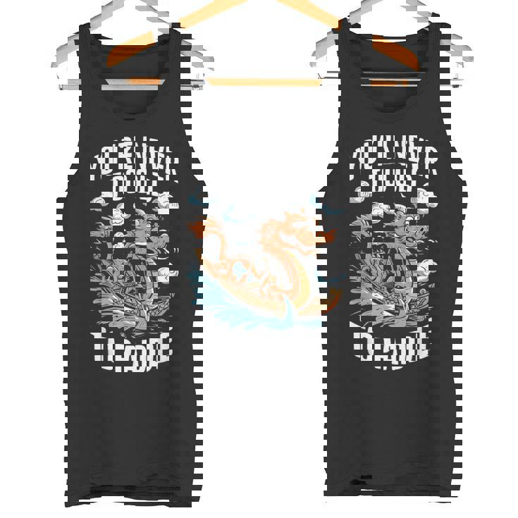 Nunca Eres Demasiadoiejo Para Remar Dragon Boat Racing Team Men Camiseta sin mangas