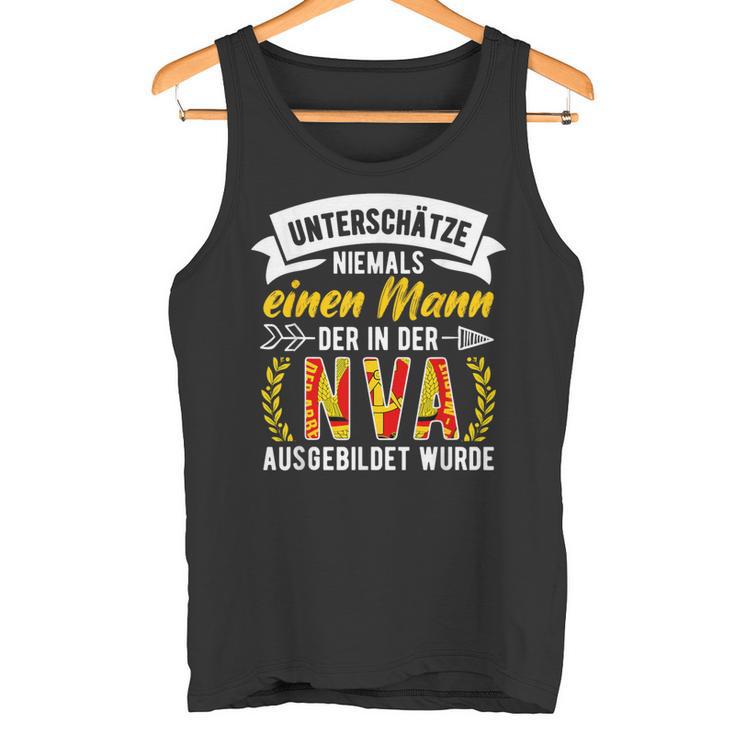 Nva Underschätze Niemals Einen Manneteran East Ddr Ossi Tank Top