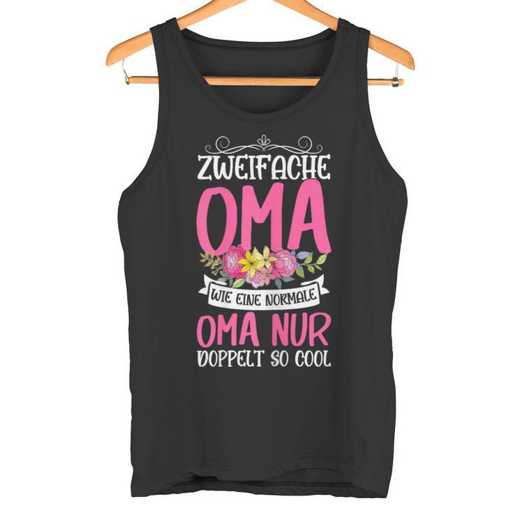 Oma Sprüche Zweifache Oma Doppelt So Cool Tank Top