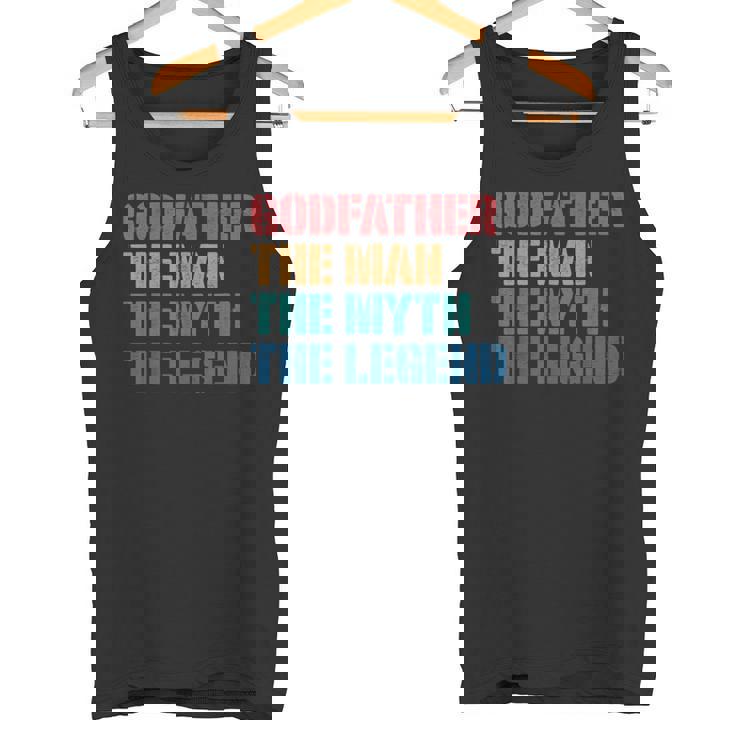 Padrino Hombre Mito Leyenda Ahijado Padrino Camiseta sin mangas