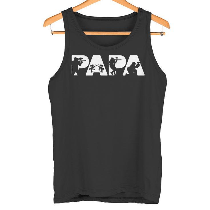 Paintball-Papa- Lustiges Papa-Paintball-Vater-Gesche Tank Top