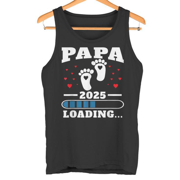 Papa 2025 Lustigesatertagsgeschenk Schwangere Tank Top