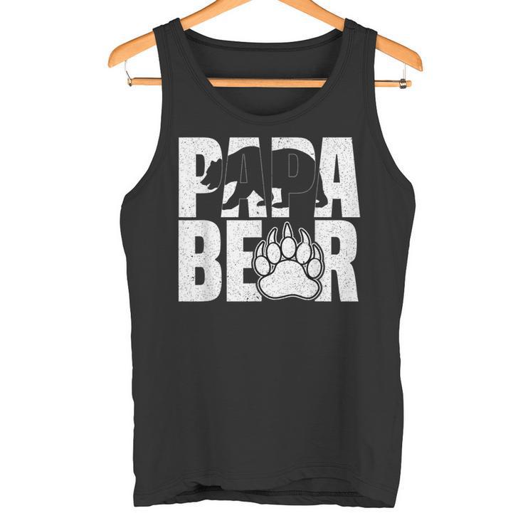 Papa Bärintage Papa Bär Liebhaber Papa Papaatertag Tank Top