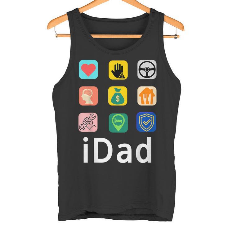 Papa I Dad Als Lustige Appatertag Tank Top