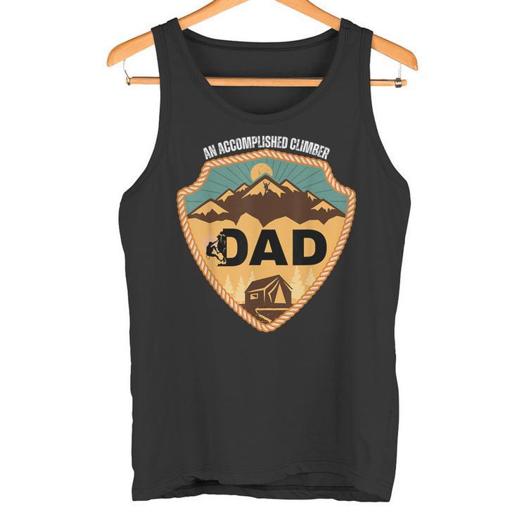 Papa Einersierter Bergsteiger Lustige Geschenke Zumatertag Tank Top