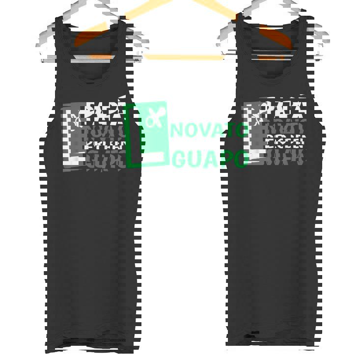 Papá En Prácticas Divertida Futuro Novato Anuncio Embarazada Camiseta sin mangas