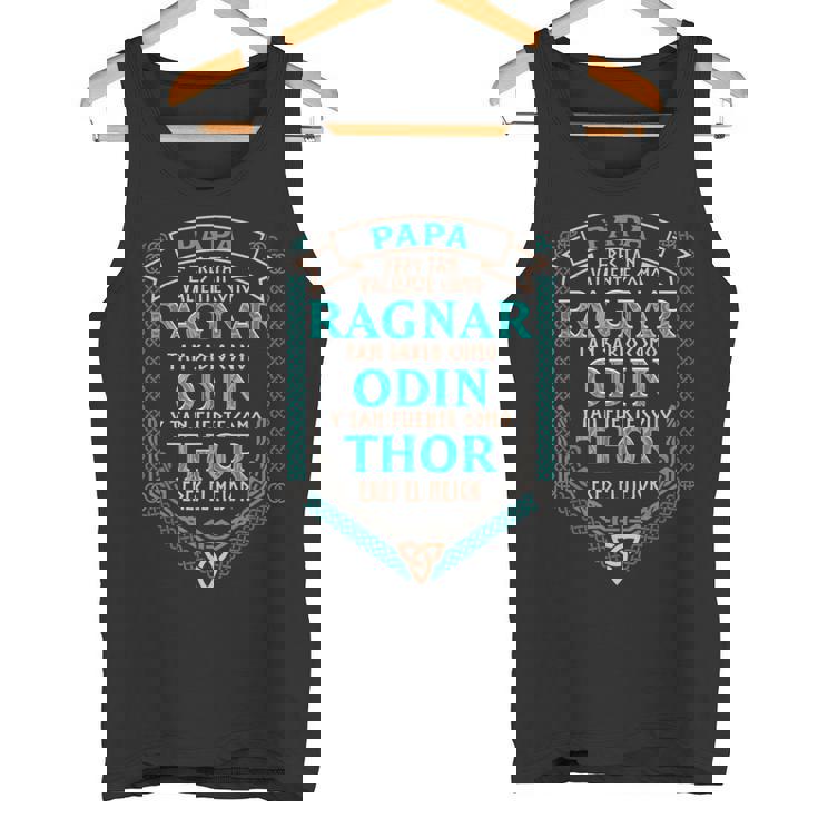 Papá Eres Tanaliente Como Ragnar Eres El Mejorikingos Camiseta sin mangas