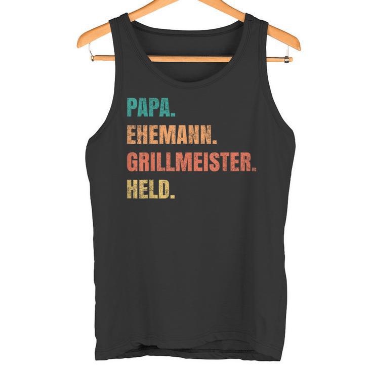 Papa Grillmeister Husband Hero Tank Top