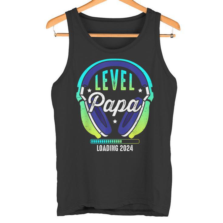 Papa Level Loading Schwangerschafterkünden Baby Party 2024 Tank Top