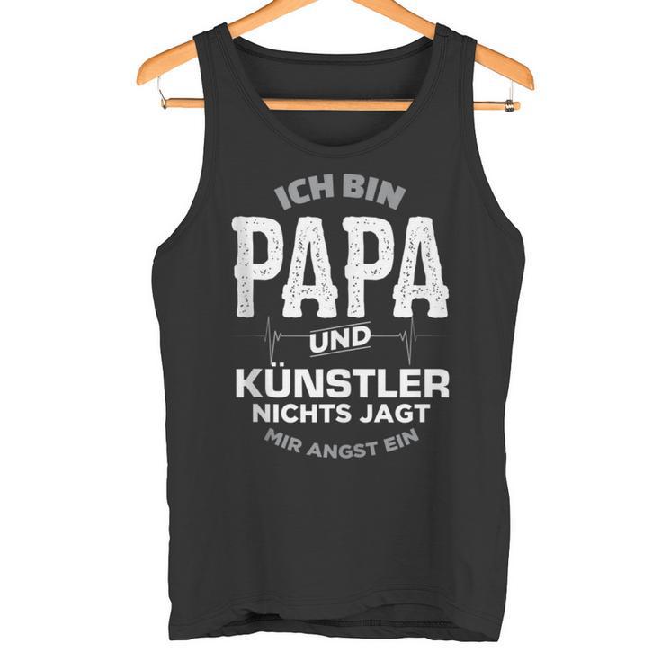 Papa Und Künstler Für Mann Freund Musiker Sänger Tank Top