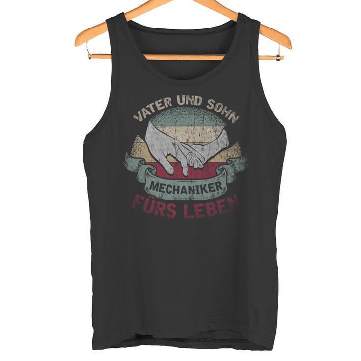 Papa Und Sohn Mechanikerater Freundschaft Dadatertag Tank Top