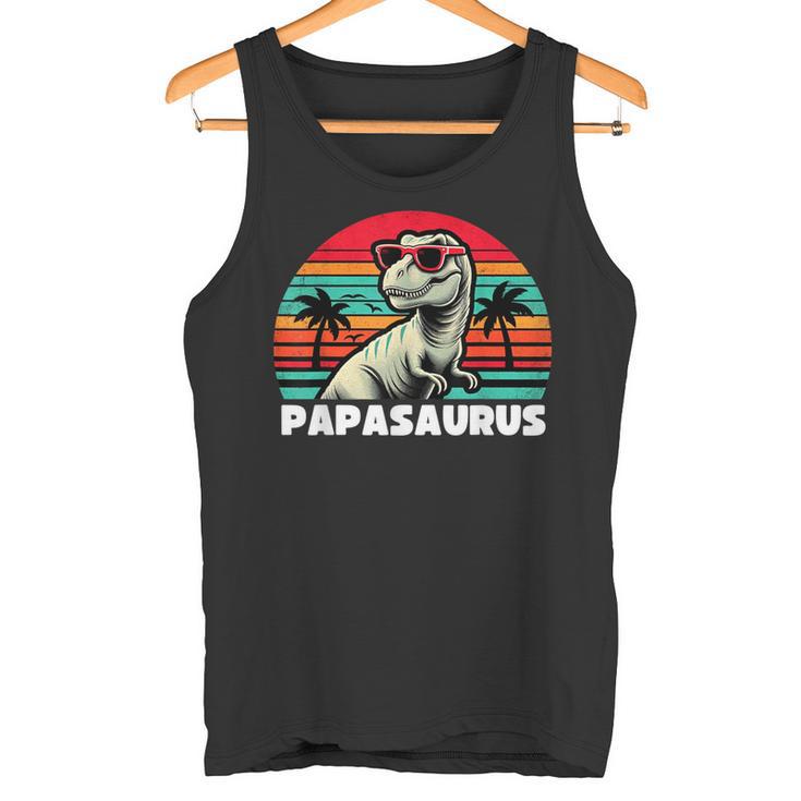 PapasaurusRex Papa Saurus Dinosaurier Familie Tank Top