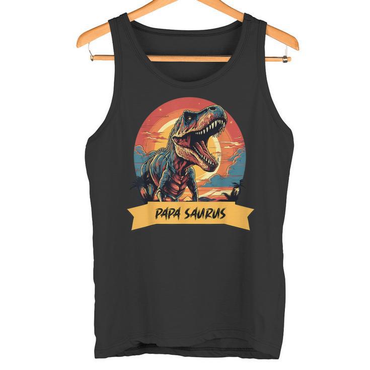 PapasaurusRex Dinosaurier Papa Saurus Grandpapa Tank Top