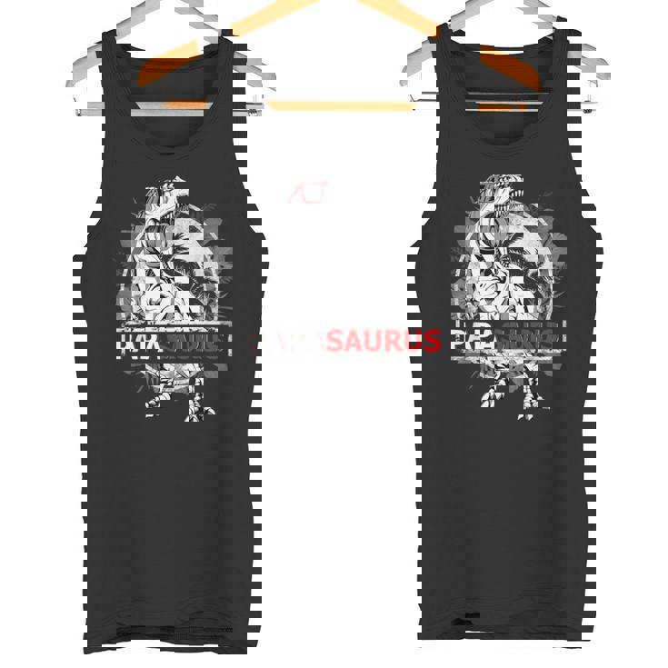 Papasaurus T Rex Papa Saurus Dinosaur Grandpa Dino Camiseta sin mangas