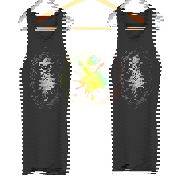 Peintre Aimait Peindre, Il était Attiré Par L'art Pour Un Peintre T-Shirt Avec Col En V