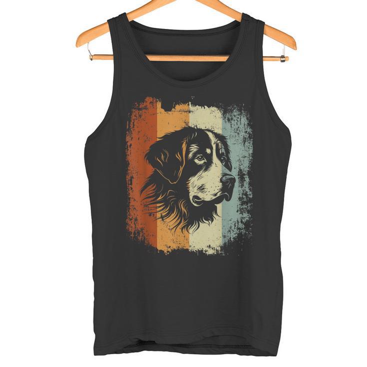 Perro De Montaña Bernés De Estilo Retro Camiseta sin mangas