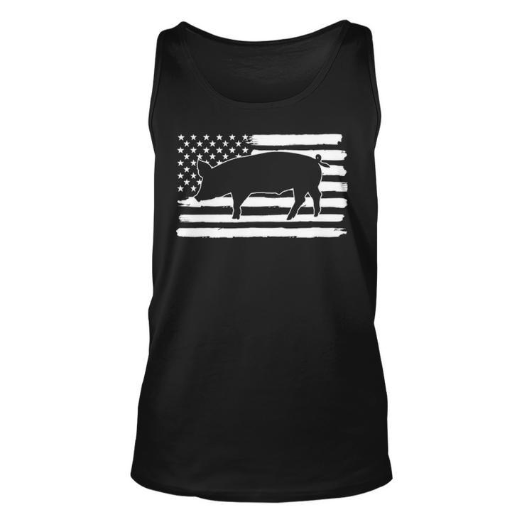 Pig 4Th Of July Usa Flag Us America Tank Top