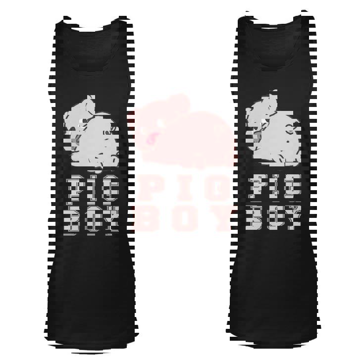 Pig Boy Pink Pig Tank Top