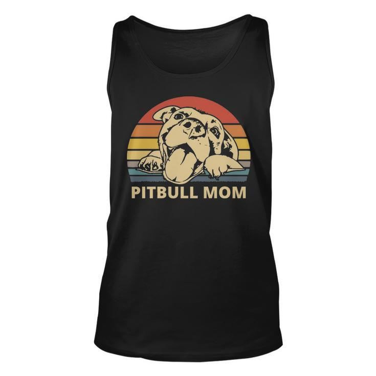 Pitbull Mom With Cute Pitty Face Pitbull Mom Tank Top