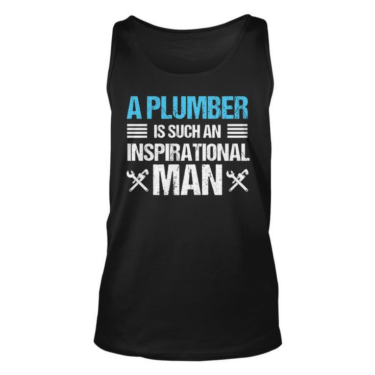 Plumber Inspirational Man Plumbing Birthday Gif Tank Top