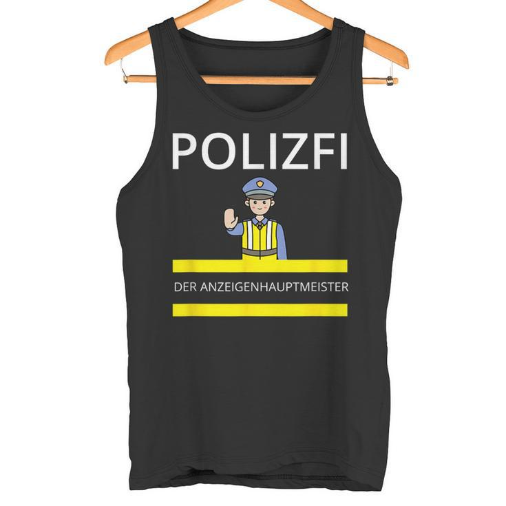 Polizfi Der Anzeigenhauptmeister Distributes Nodules Meme Tank Top