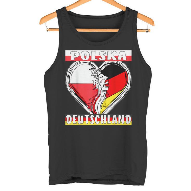 Polska Deutschland Herz Deutsch Polen Tank Top