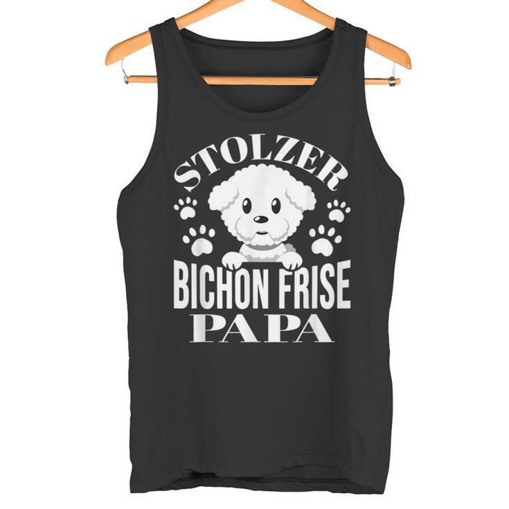 Proud Bichon Frise Papa Bichon Frise Tank Top