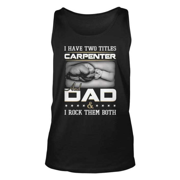 Proud Carpenter Dad Tank Top