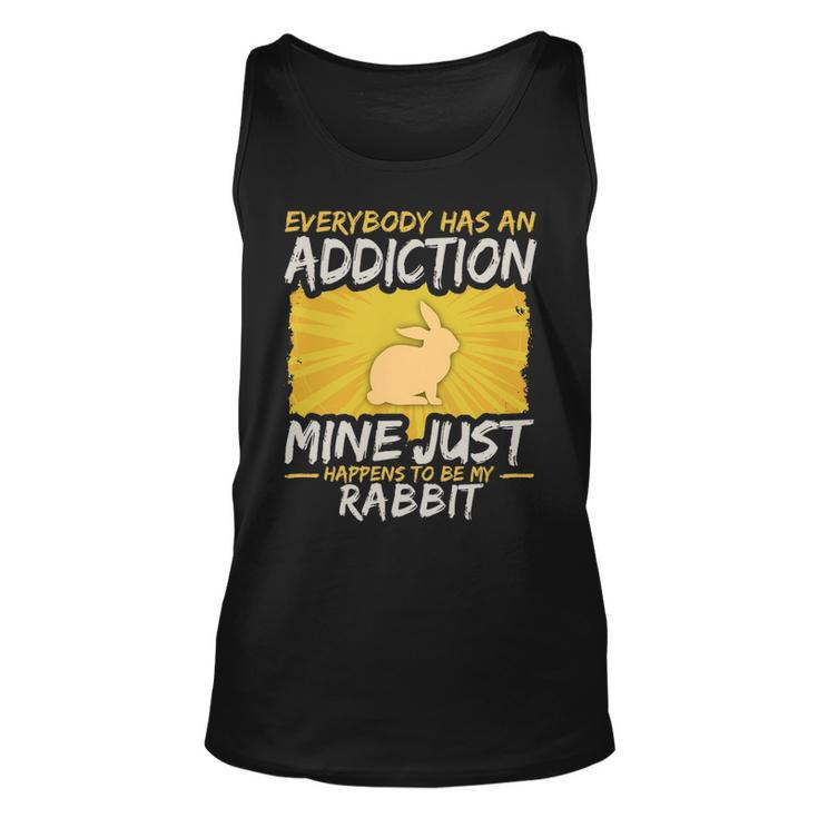 Rabbit Addiction Farm Animal Lover Tank Top