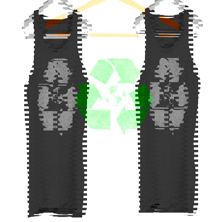 Reciclar Símbolo Logo Tierra Green Deal Cambio Climático Camiseta sin mangas