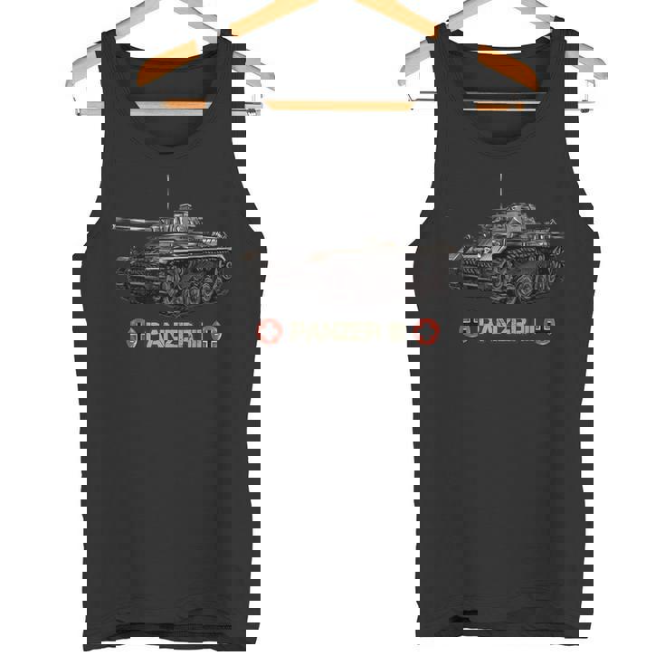 Regalo De La Segunda Guerra Mundial German Tank Panzer 3 Ww2 Camiseta sin mangas