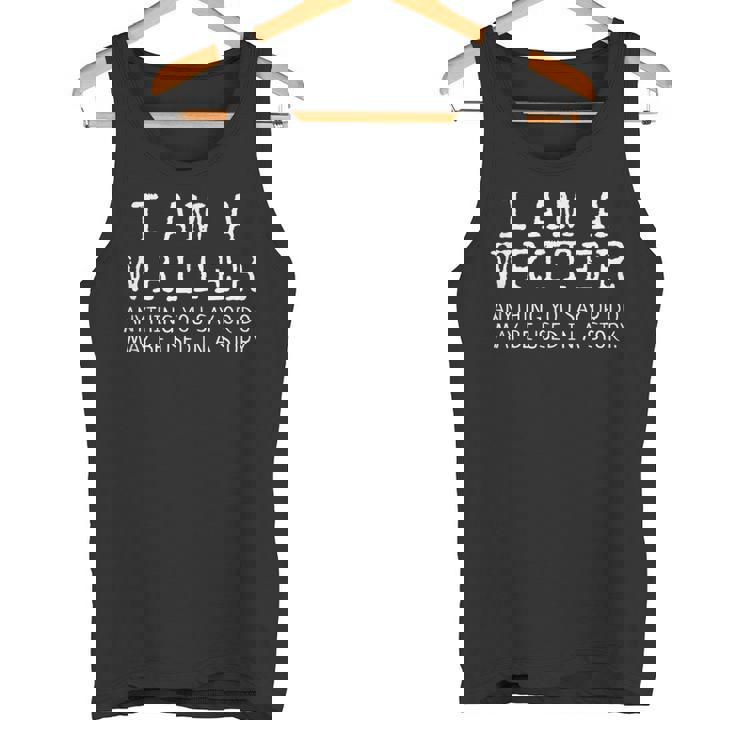 Regalo Divertido Para Escritor Con Texto En Inglés I Am A Writer Camiseta sin mangas