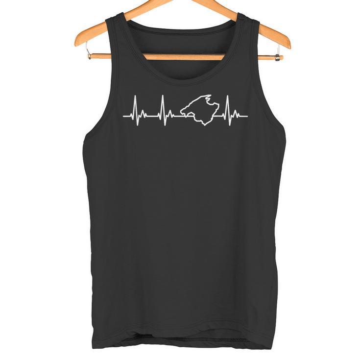 Regalo Mallorquin Mi Corazón Late Por Mallorca Camiseta sin mangas