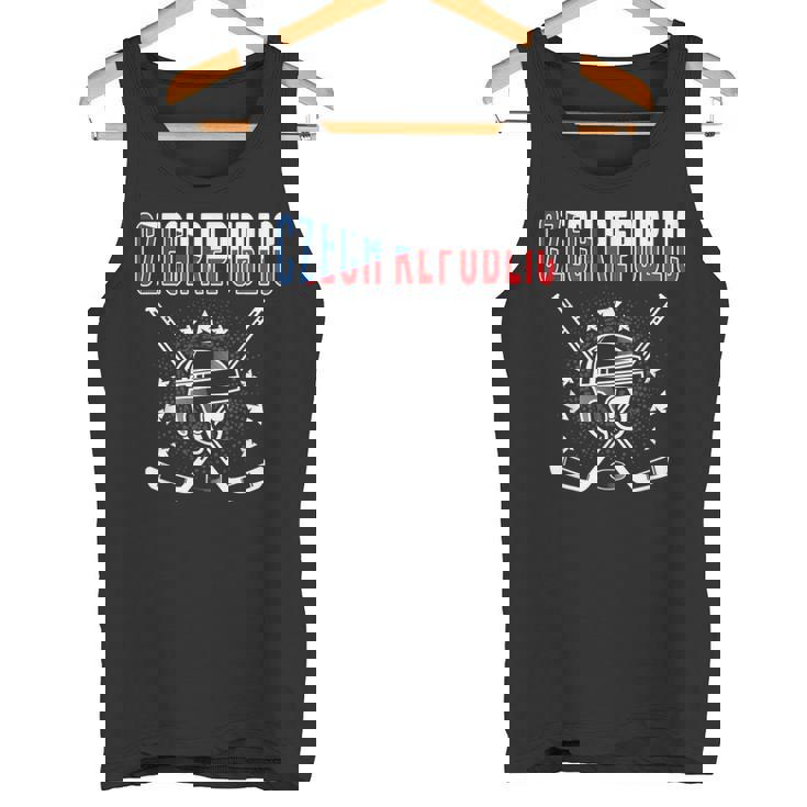 República Checa Amantes Del Hockey Sobre Hielo Jersey Fans Del Hockey Checa Camiseta sin mangas