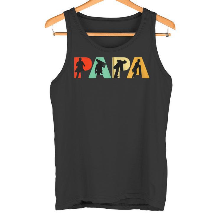 Retro-Dachdecker-Papa Stolzes Dachdecker-Papa-Geschenk Kapuzenjacke Tank Top