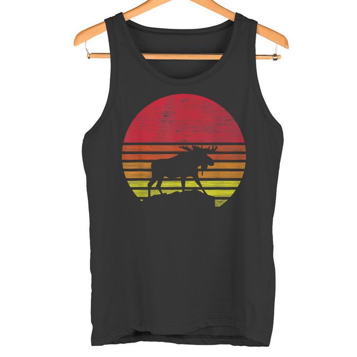 Retro Elk Silhouette Tank Top