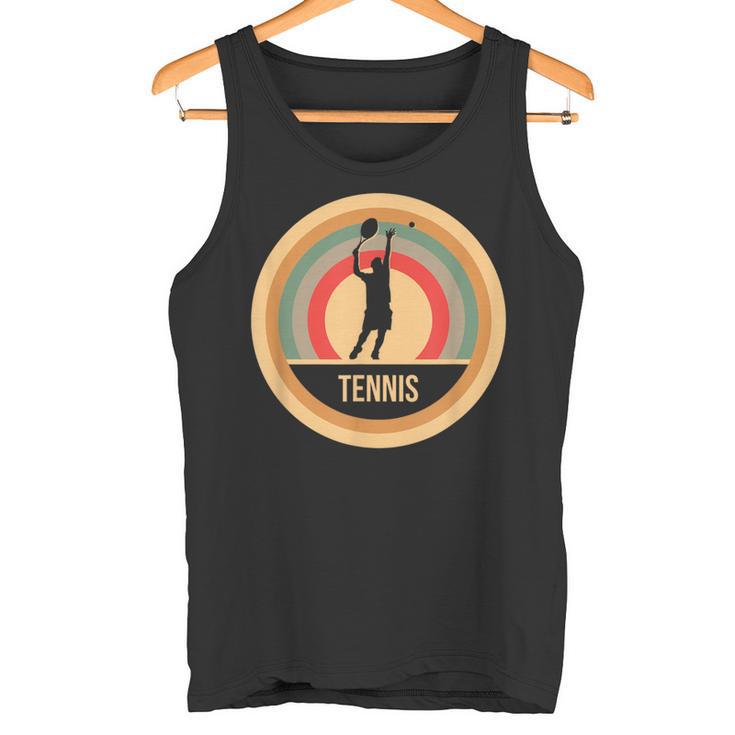 Retrointage Tennis For Tennis Player Tank Top