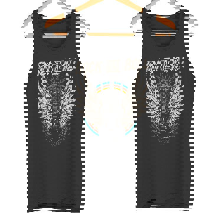 Rock And Roll Guitarraintage Rock Music Sin Mangas Camiseta sin mangas