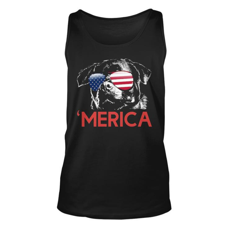 Rottweiler American Flag 4Th Of July Tank Top